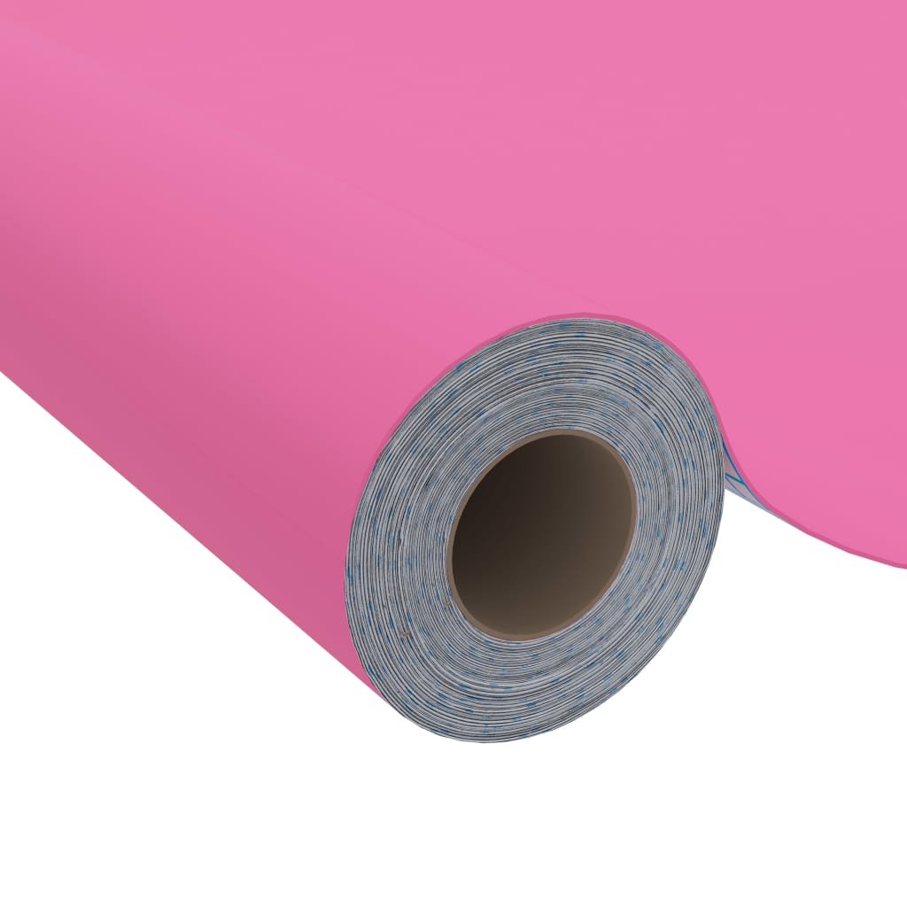 Vidaxl Muebles Aceite Autoadhesivo 500x90 cm PVC High Gloss Pink