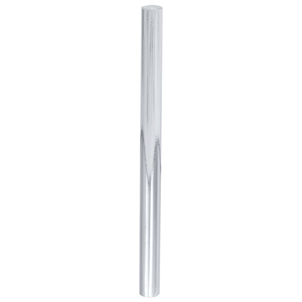 Vidaxl Muebles Aceite autoadhesivo 500x90 cm PVC High Gloss Silver Colored