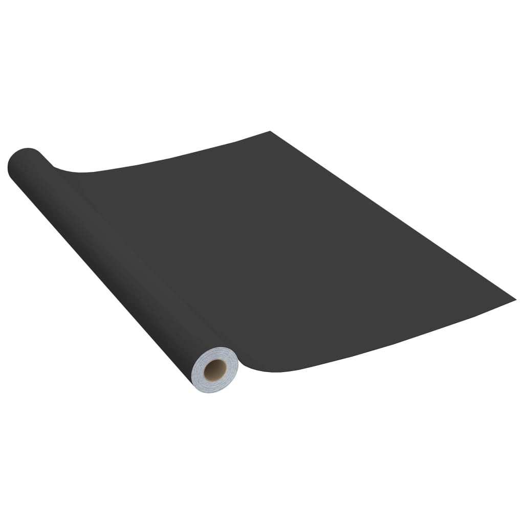 Oli per mobili Vidaxl autoadesivo 2 ST 500x90 cm PVC nero