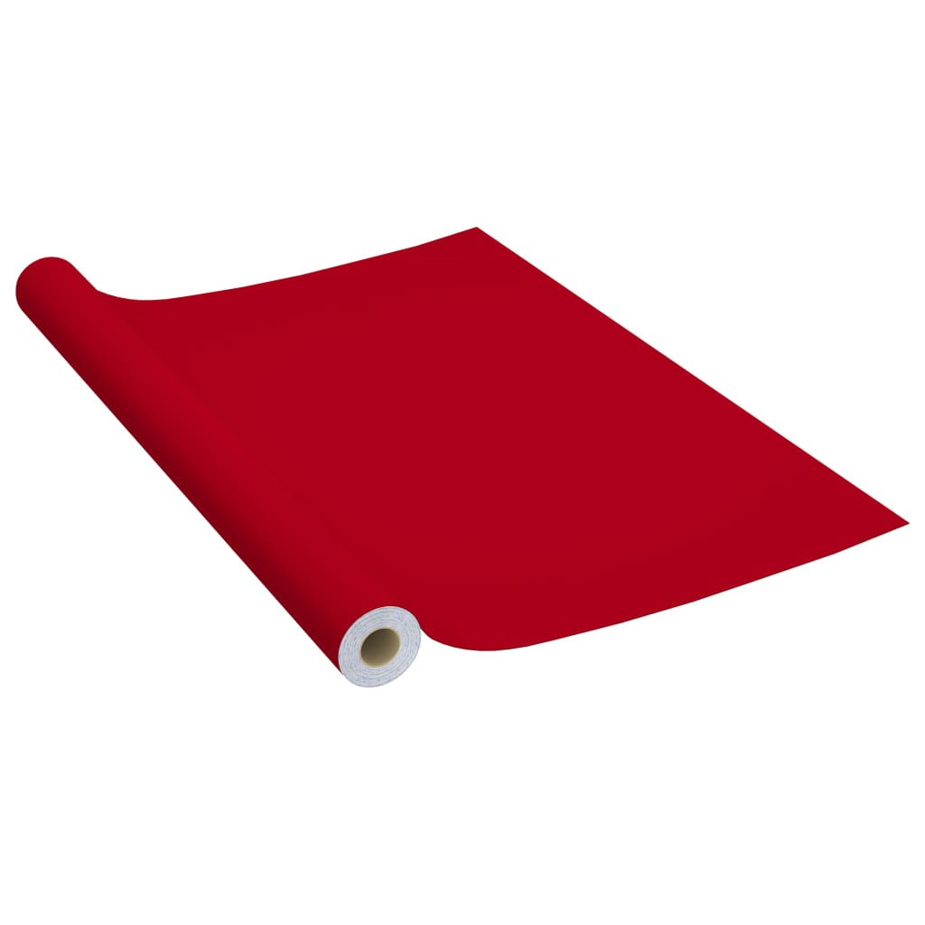 Oli per mobili Vidaxl autoadesivo 2 ST 500x90 cm PVC rosso