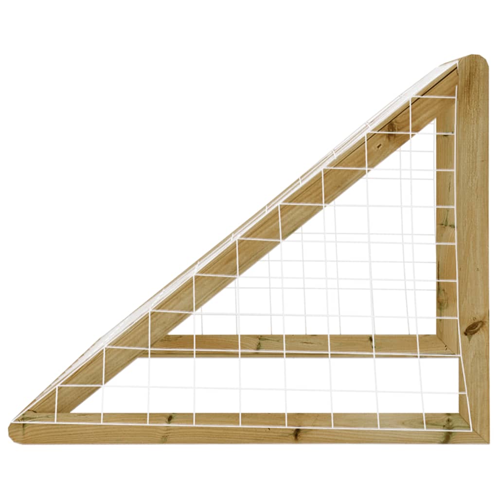 Vidaxl Football Gool con pino impregnato netto 120x60x80 cm