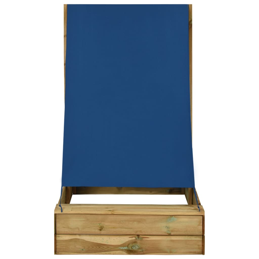 Vidaxl Sandbox con tetto 80x60x97,5 cm Pine impregnato