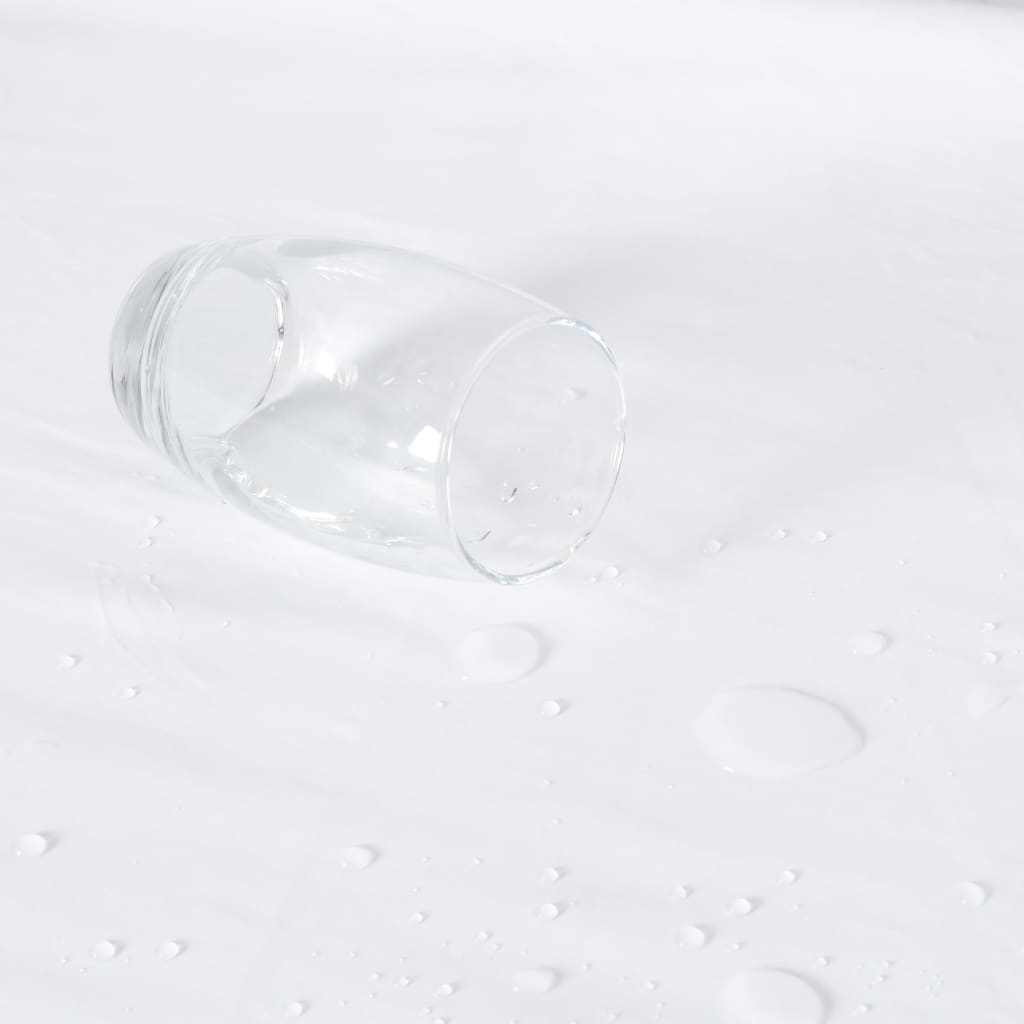 VidaXL protectores de colchón 2uds impermeables 140x200 cm algodón blanco