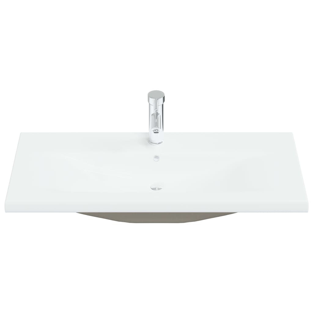 Vidaxl construido -in Washbasin con toque 91x39x18 cm de cerámica blanca