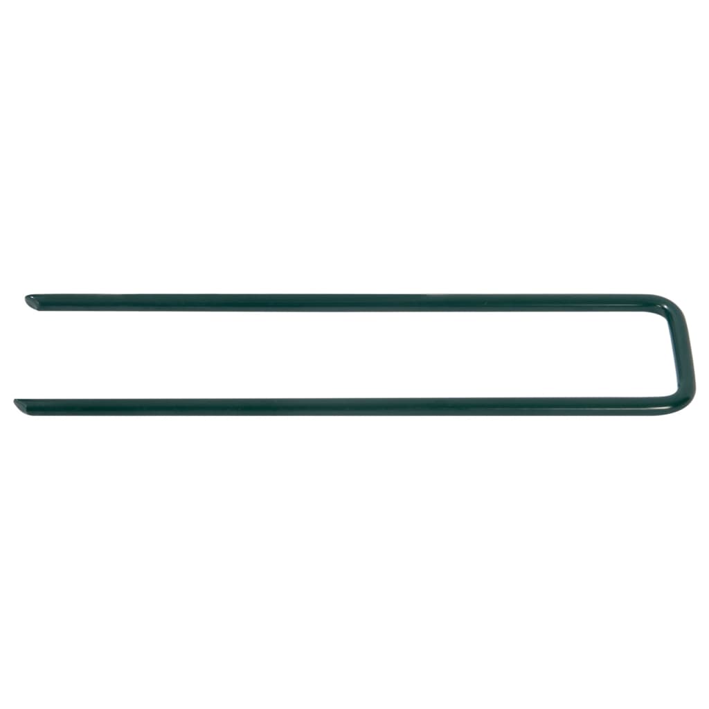 Peguas de hierba artificial Vidaxl 20 PC en forma de U de hierro