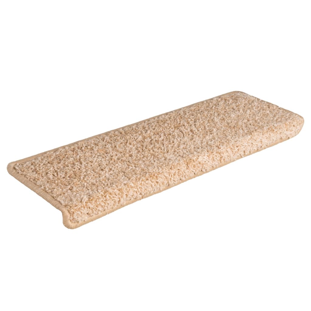 Vidaxl trapmatten 15 st 65x21x4 cm goud rechthoekige rand