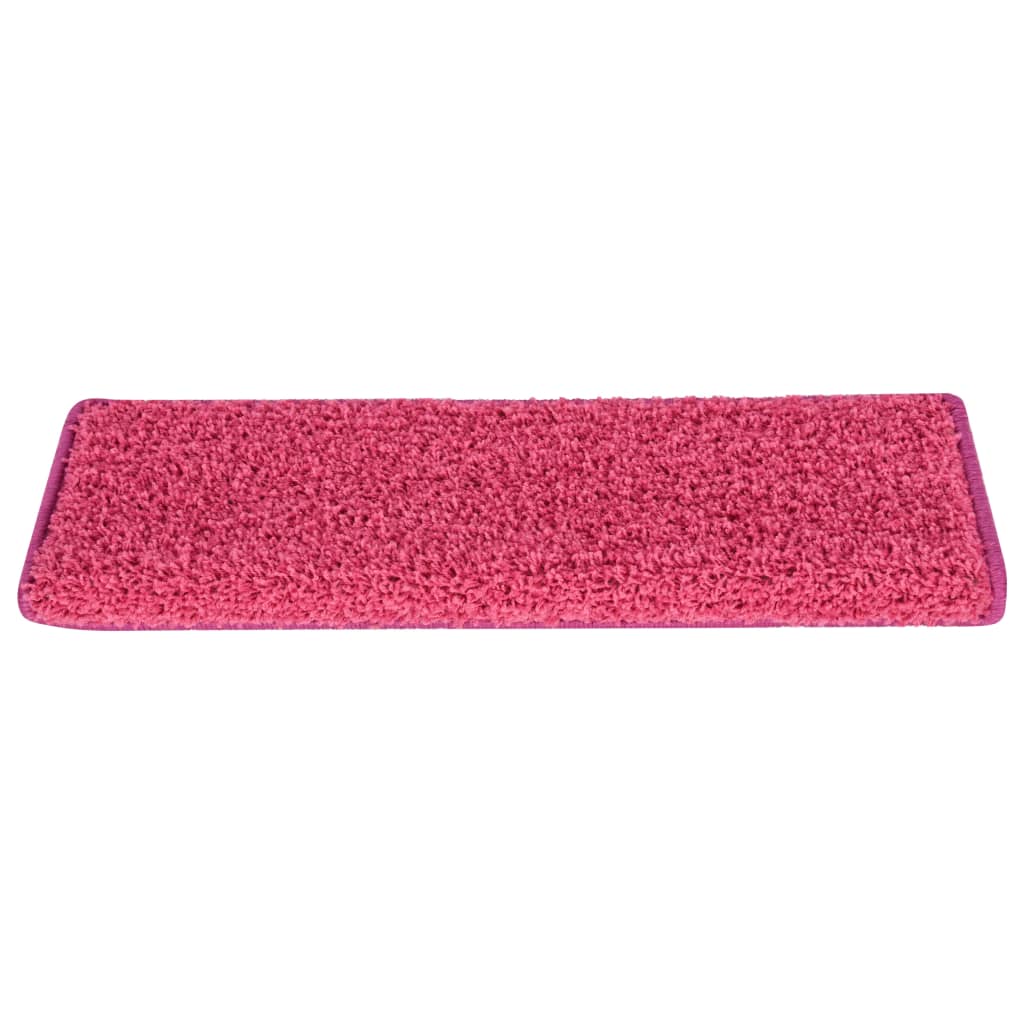 Vidaxl Stair tappetini 15 ST 65x21x4 cm rosa