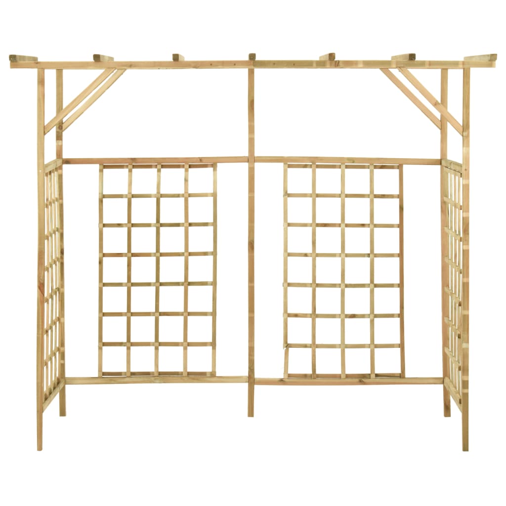 VidaXL Pergola voor 3 containers geïmpregneerd grenenhout