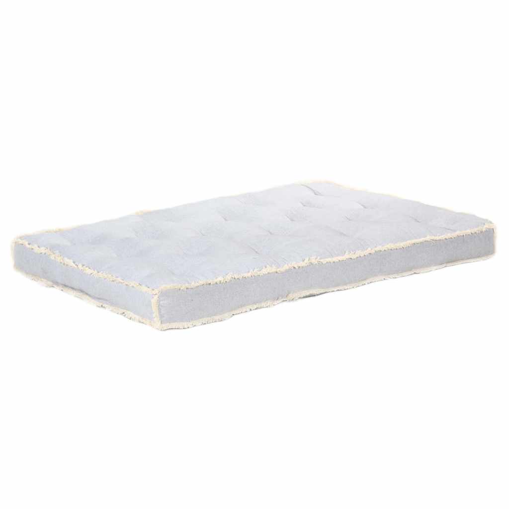 Vidaxl divano cuscino pallet 120x80x10 cm grigio