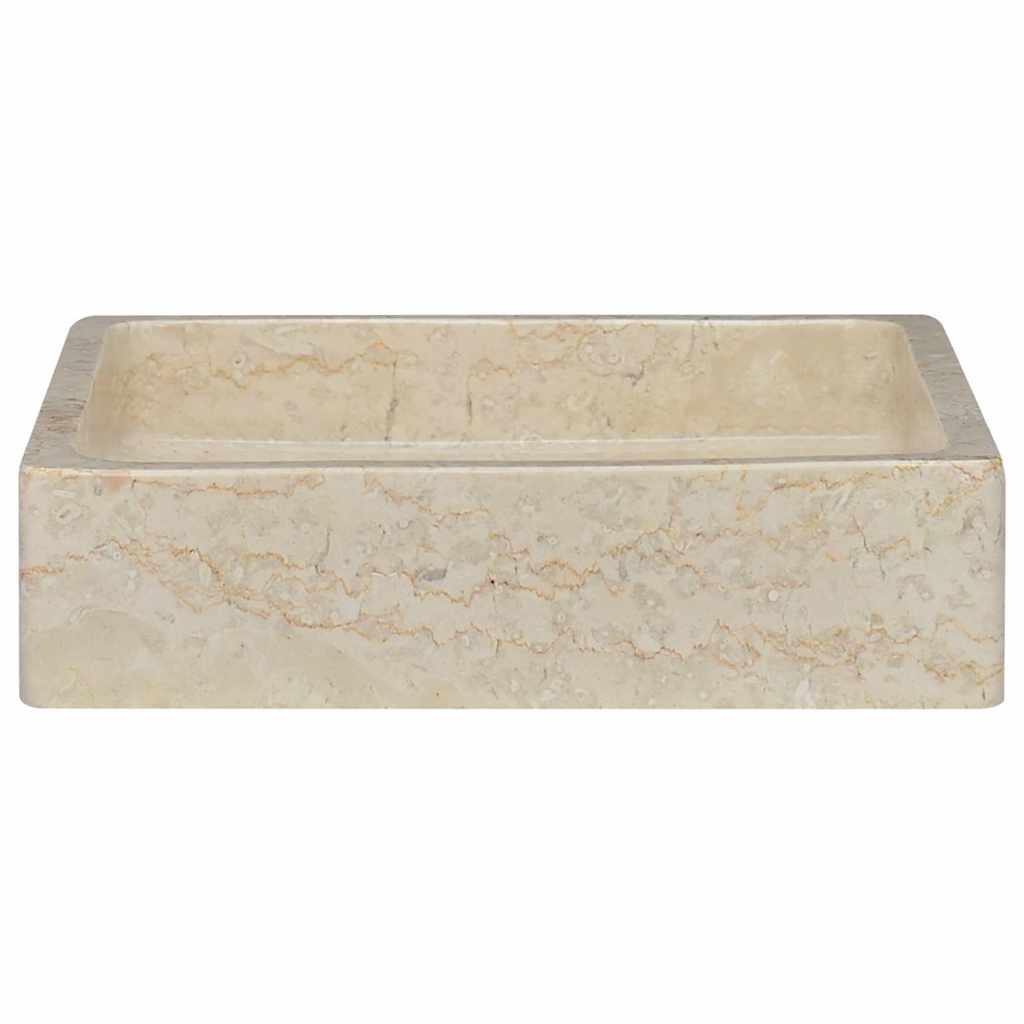 Vidaxl Lavel 40x40x10 cm Crema di marmo colorato