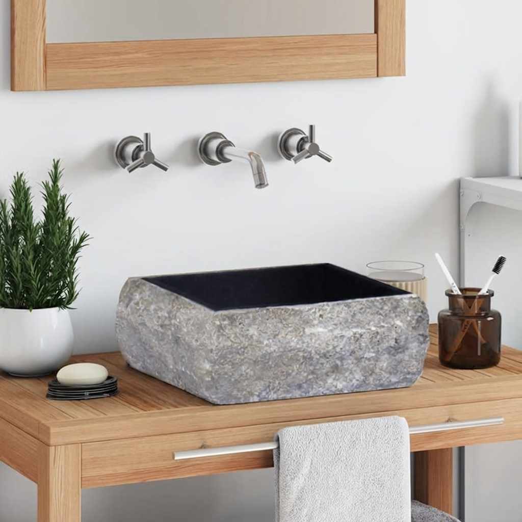 Vidaxl Sink 30x30x13 cm di marmo nero