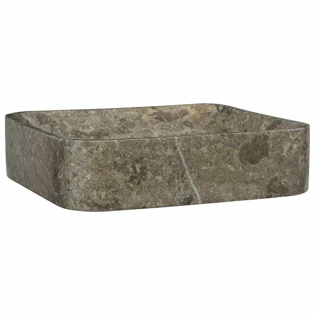 Vidaxl fregadero 40x40x10 cm de mármol gris