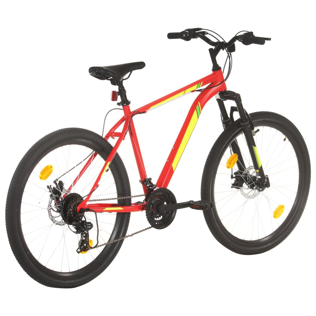 Vidaxl Mountain Bike 21 Gears da 27,5 pollici ruote 50 cm rosso