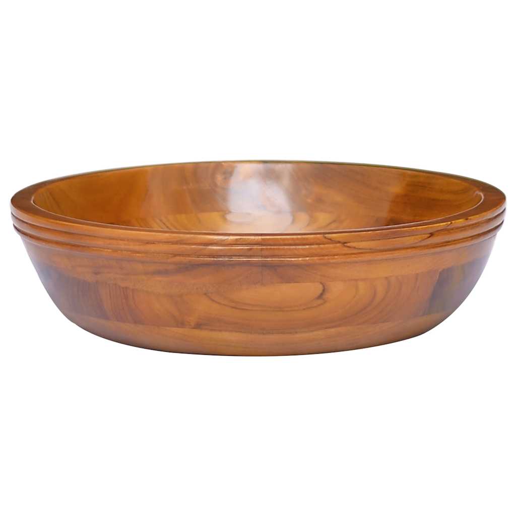 Vidaxl Washbasin Ø40x10 cm Teak solido
