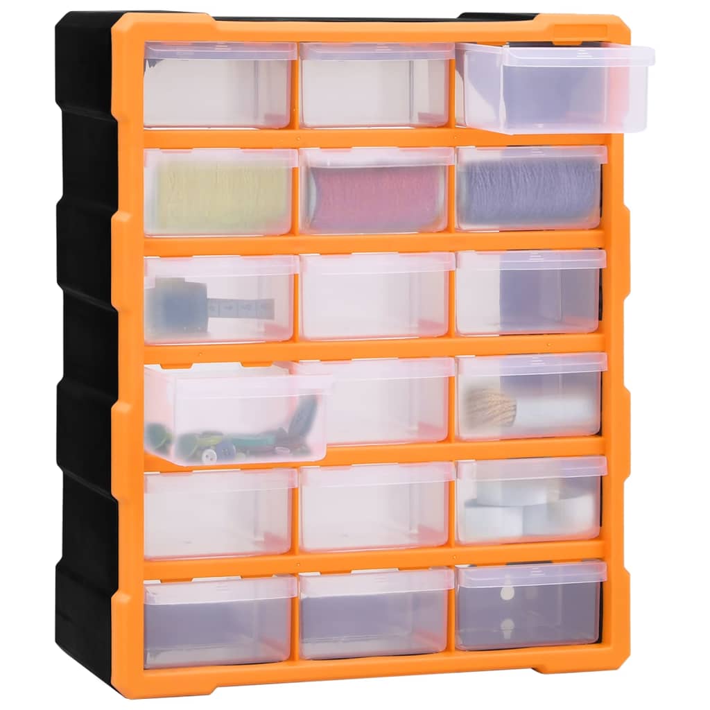 Organizzatore Vidaxl con 18 cassetti medi 38x16x47 cm