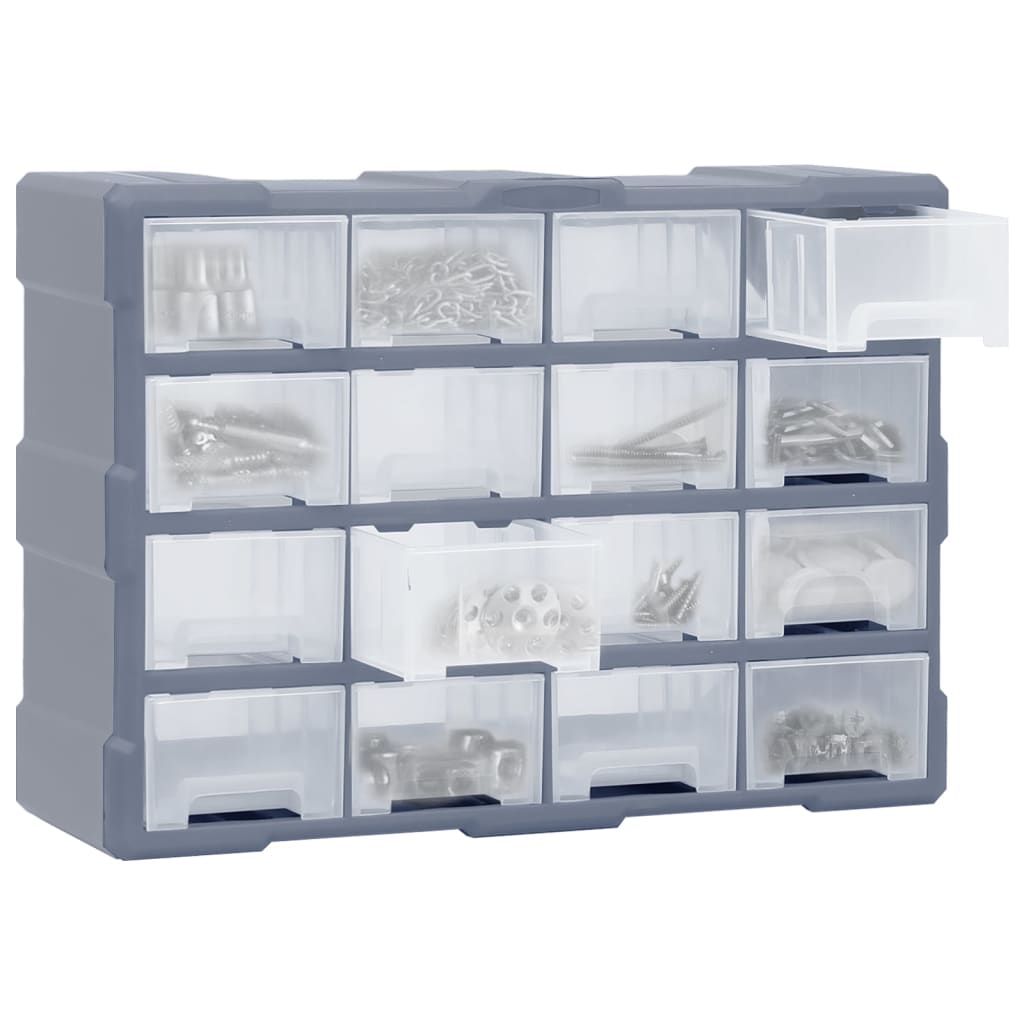 Organizador de Vidaxl con 16 cajones medianos 52x16x37 cm