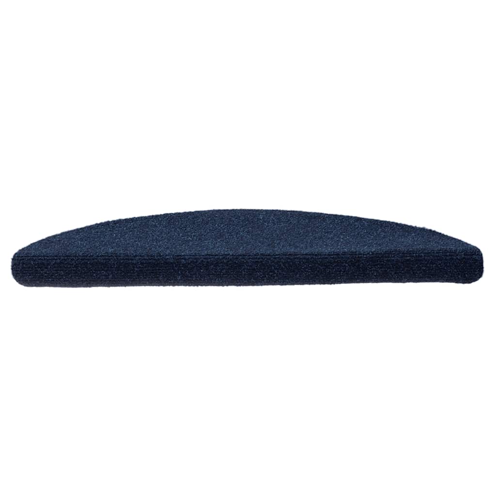 Esteras de escalera de Vidaxl autoadhesivo 10 st 56x17x3 cm aguja de fieltro azul marino