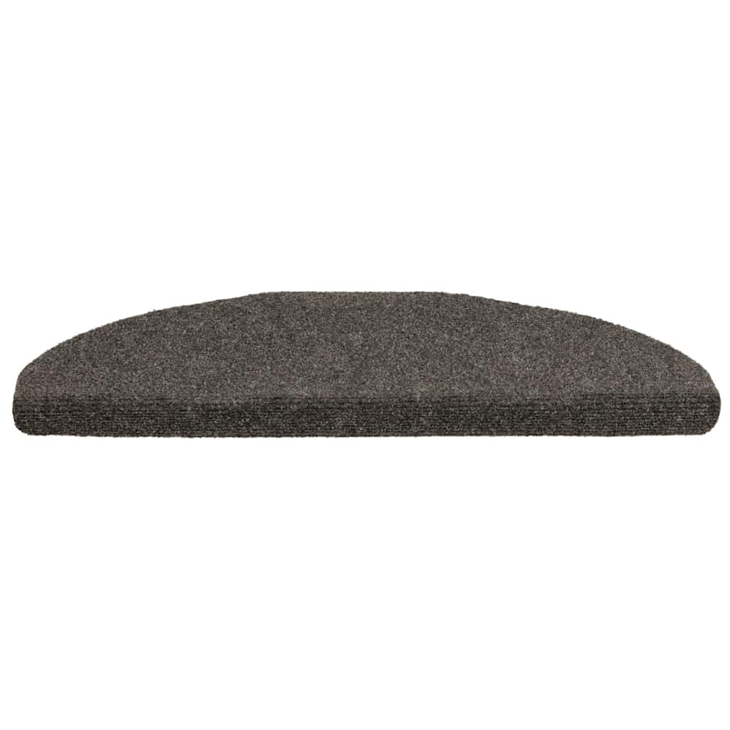 Esteras de escalera de Vidaxl autoadhesivo 5 pcs 65x21x4 cm de aguja de aguja color antracita