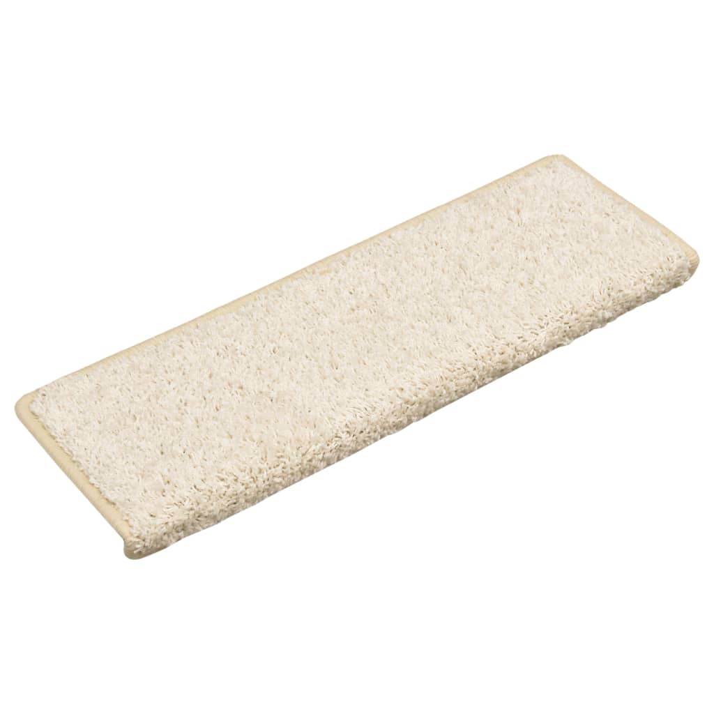 Vidaxl Stair Tappet 10 St 65x21x4 cm bianco