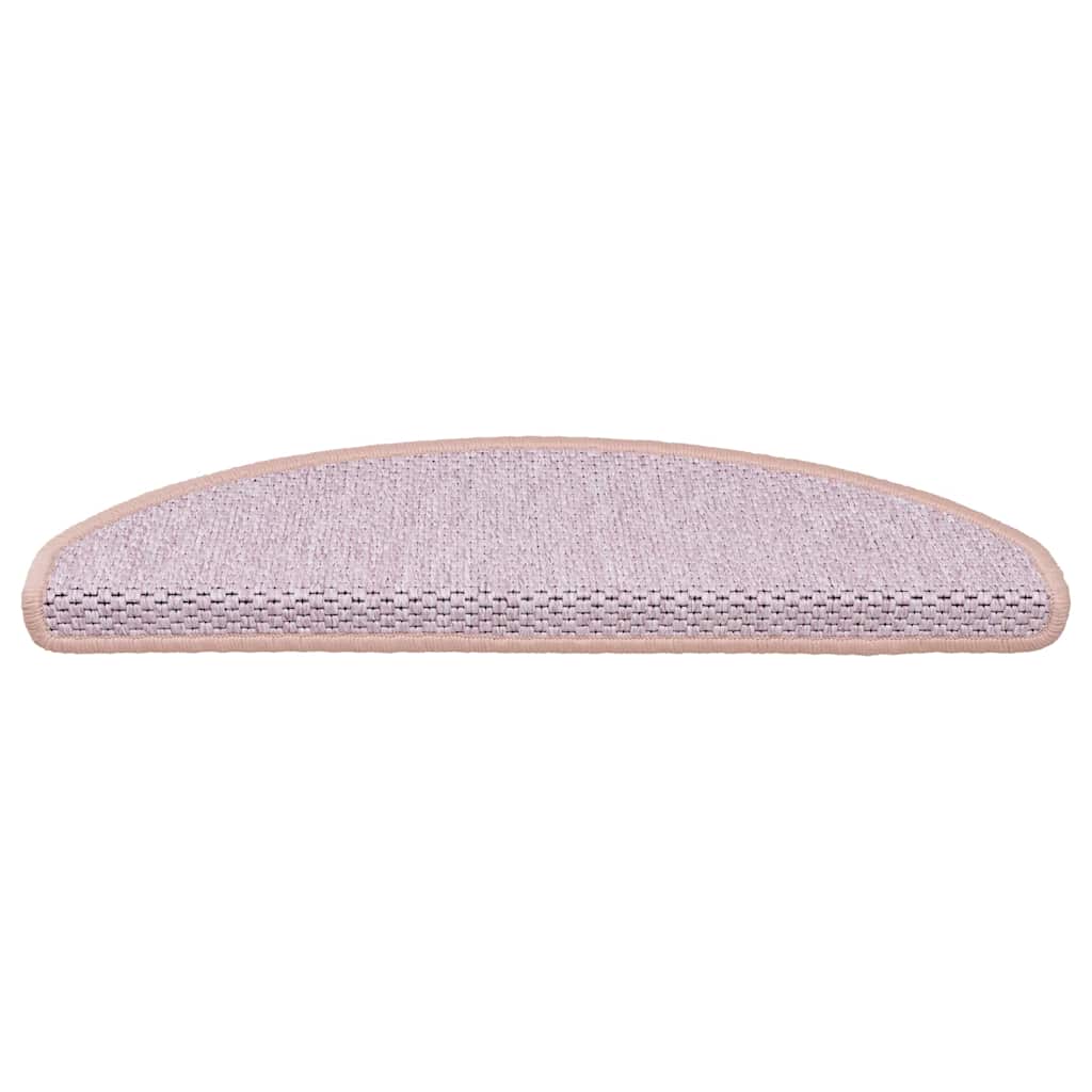 Esteras de escalera de Vidaxl autoadhesivo 15 sisal sisal look 65x21x4 cm rojo
