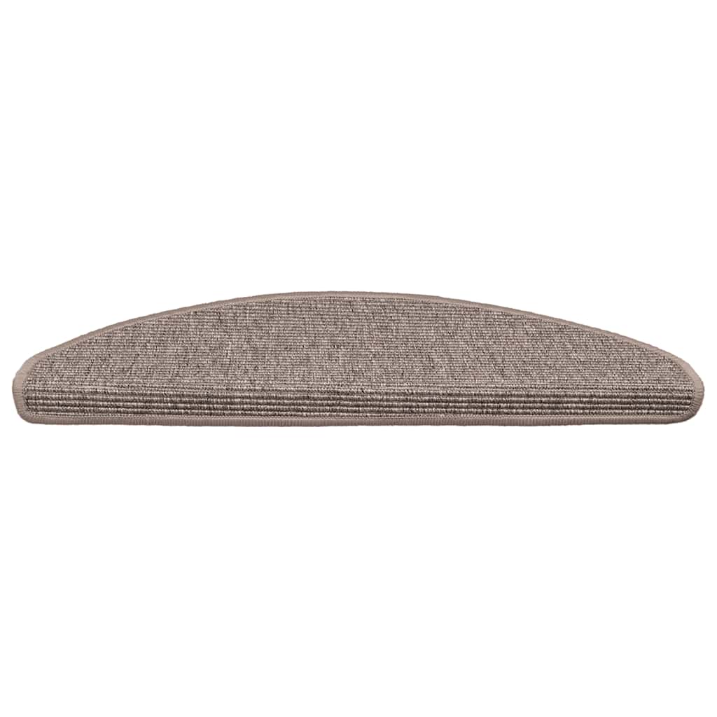 Vidaxl tappetini per autoadesivo 15 st 65x21x4 cm beige scuro