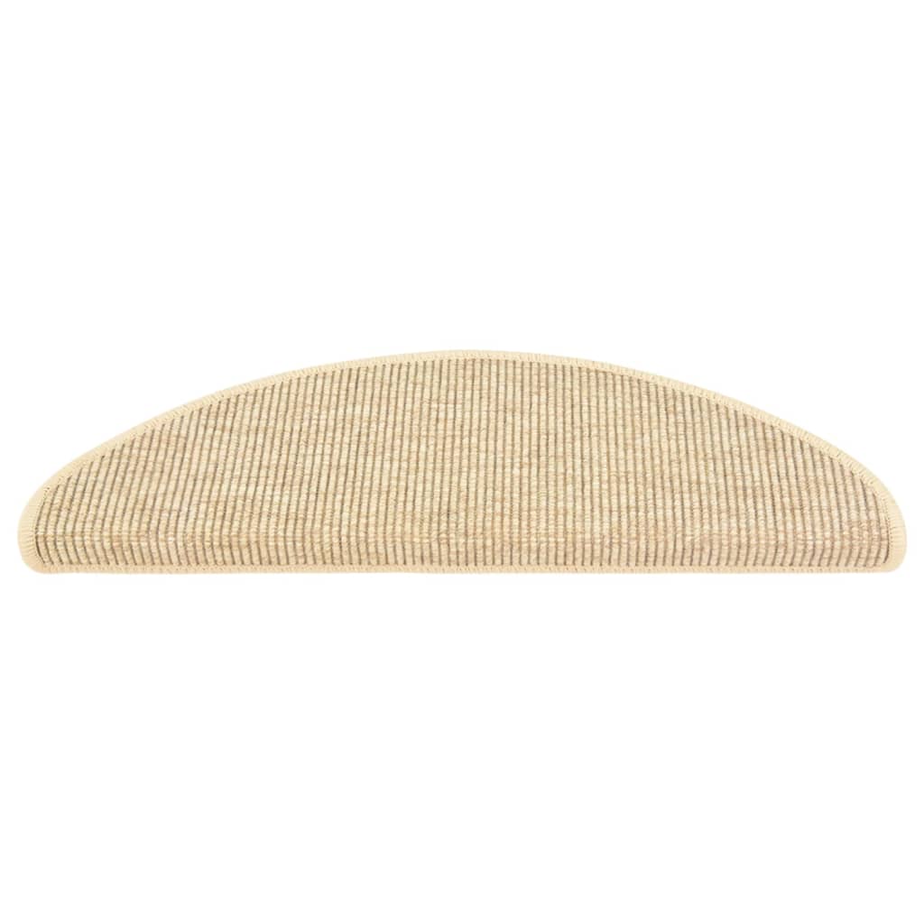 Vidaxl tappetini per autoadesivi 15 St sisal Look 65x21x4 cm beige