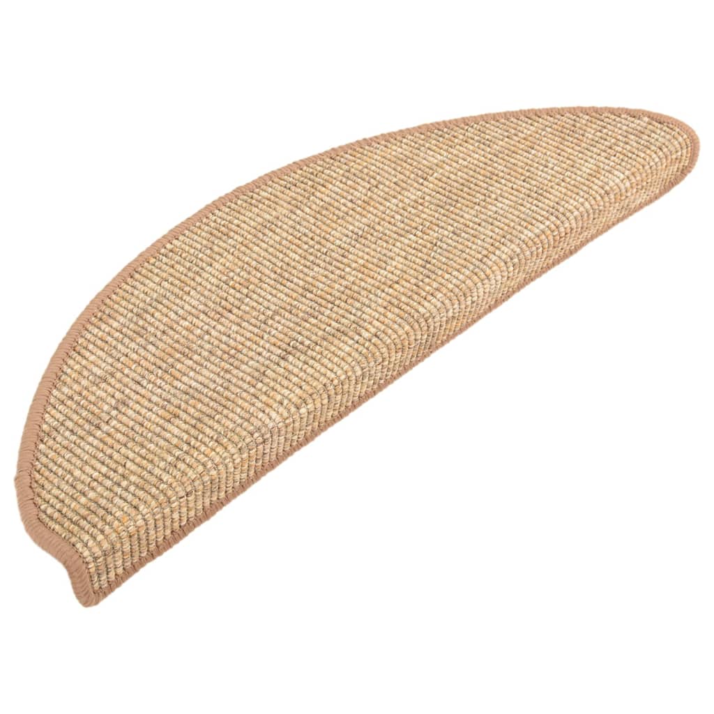 Vidaxl tappetini per autoadesivo 15 st 65x21x4 cm marrone chiaro