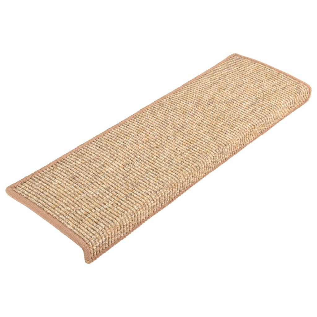 Vidaxl tappetini per autoadesivo 15 st 65x21x4 cm marrone chiaro
