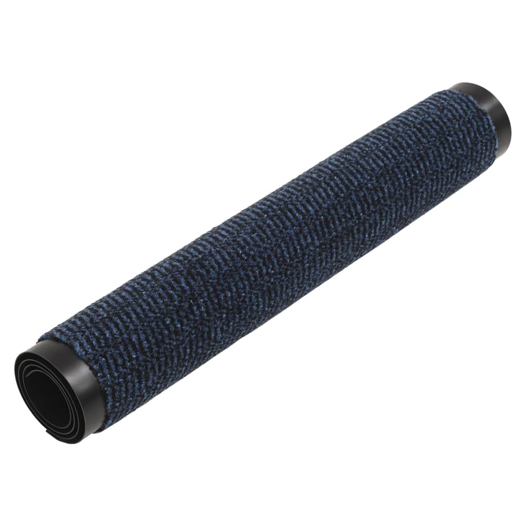 Vidaxl felpudo mechoso 60x150 cm azul