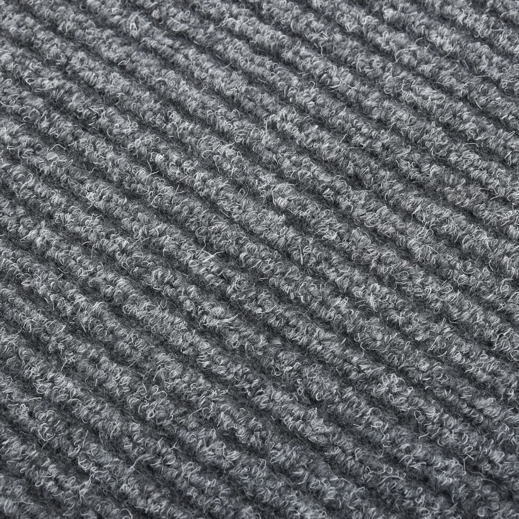 Vidaxl droogloopmat 100x350 cm grigio