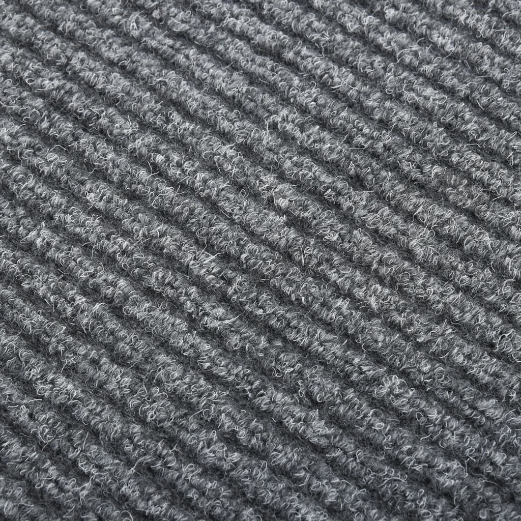 Vidaxl droogloopmat 100x450 cm grigio