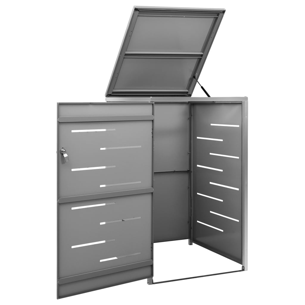 Almacenamiento de contenedores de Vidaxl solo 69x77.5x112.5 cm de acero inoxidable