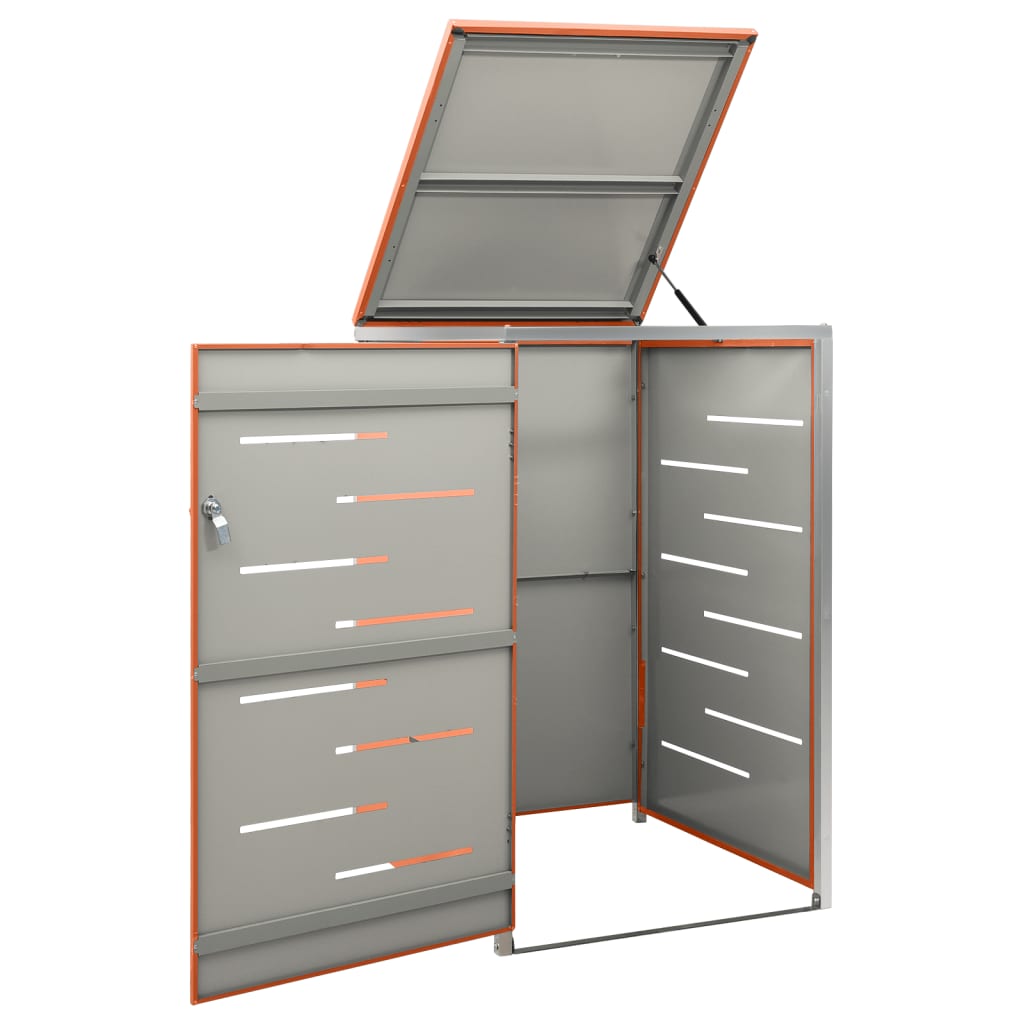 Almacenamiento de contenedores de Vidaxl solo 69x77.5x112.5 cm de acero inoxidable