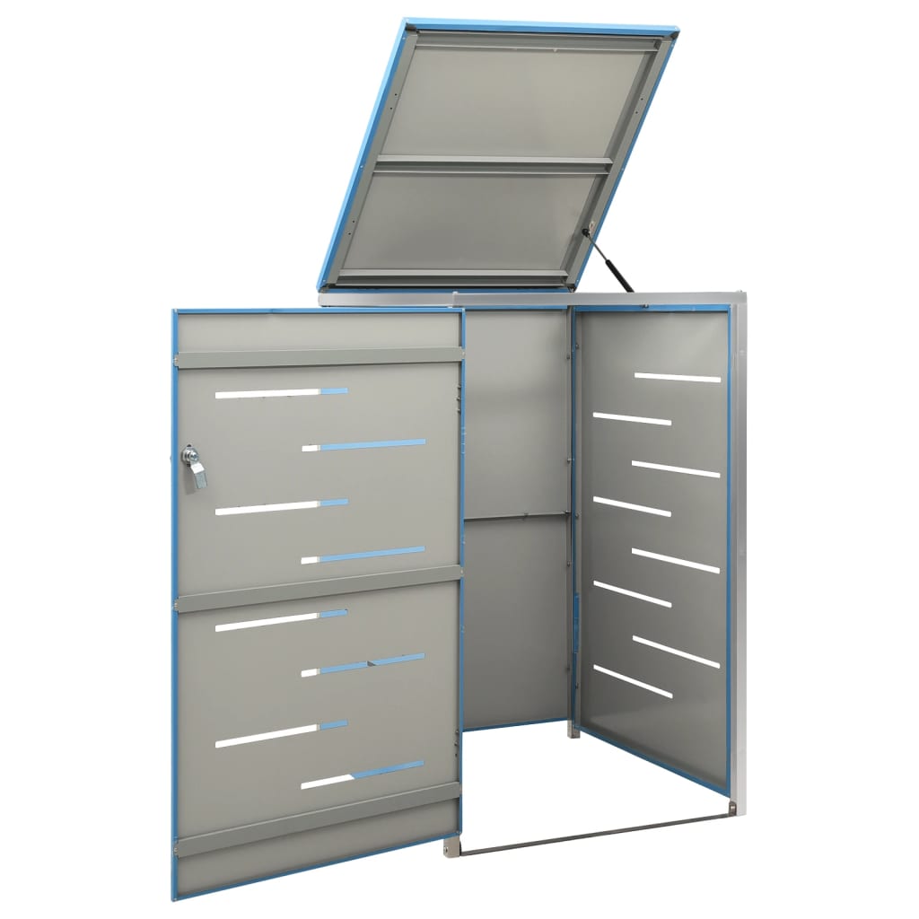 Almacenamiento de contenedores de Vidaxl solo 69x77.5x112.5 cm de acero inoxidable