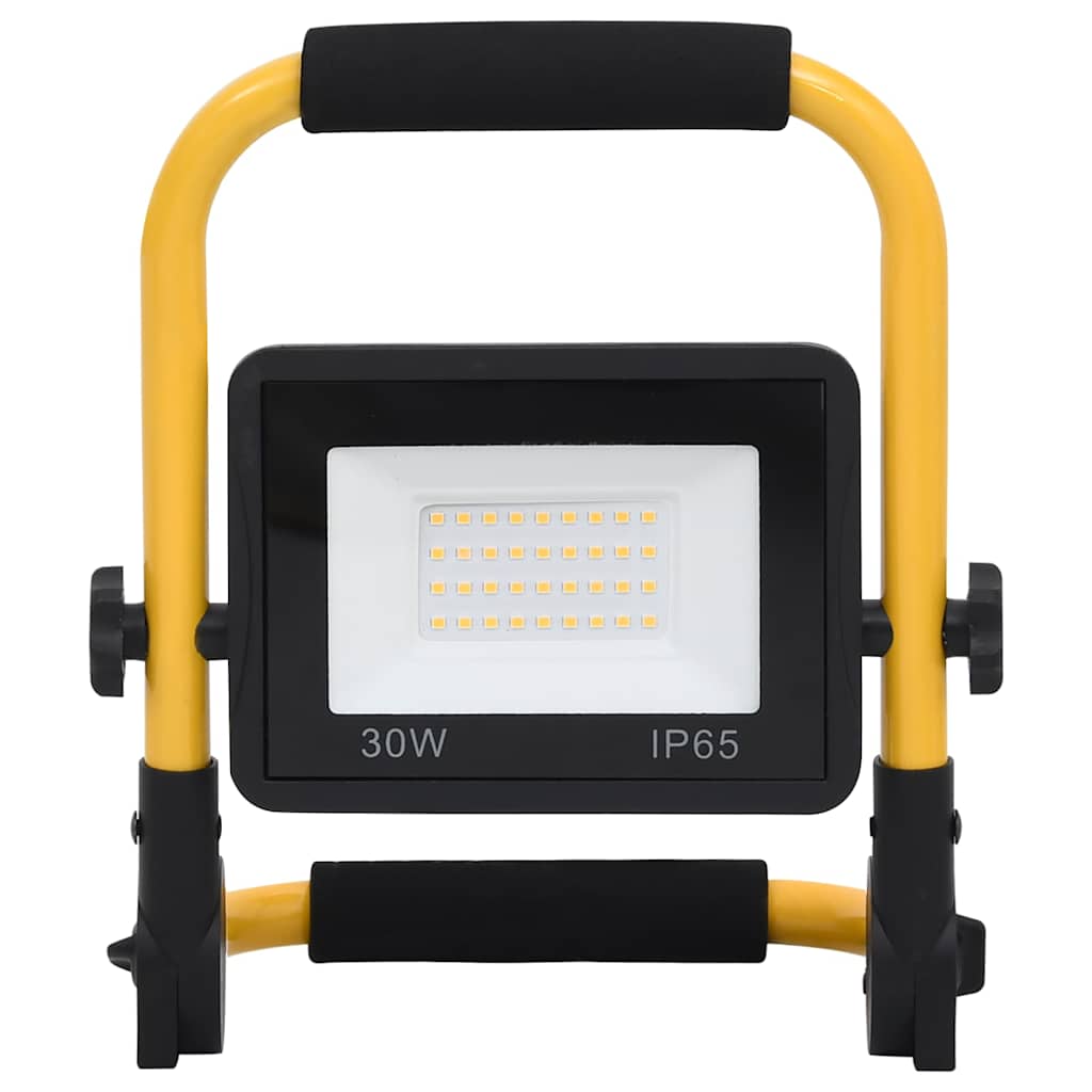 Foco VidaXL con mango LED 30 W blanco cálido