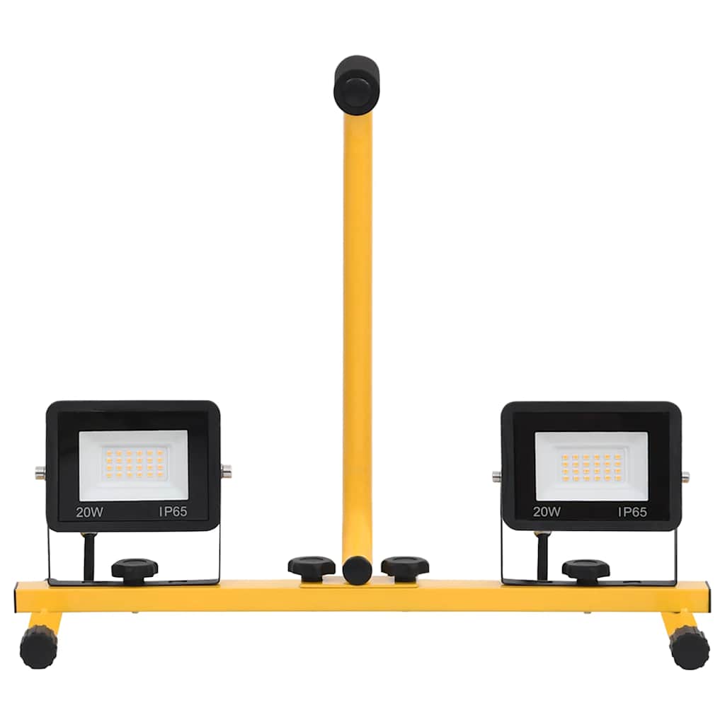 Vidaxl Spotlight con manico LED 2x20 W Cold White