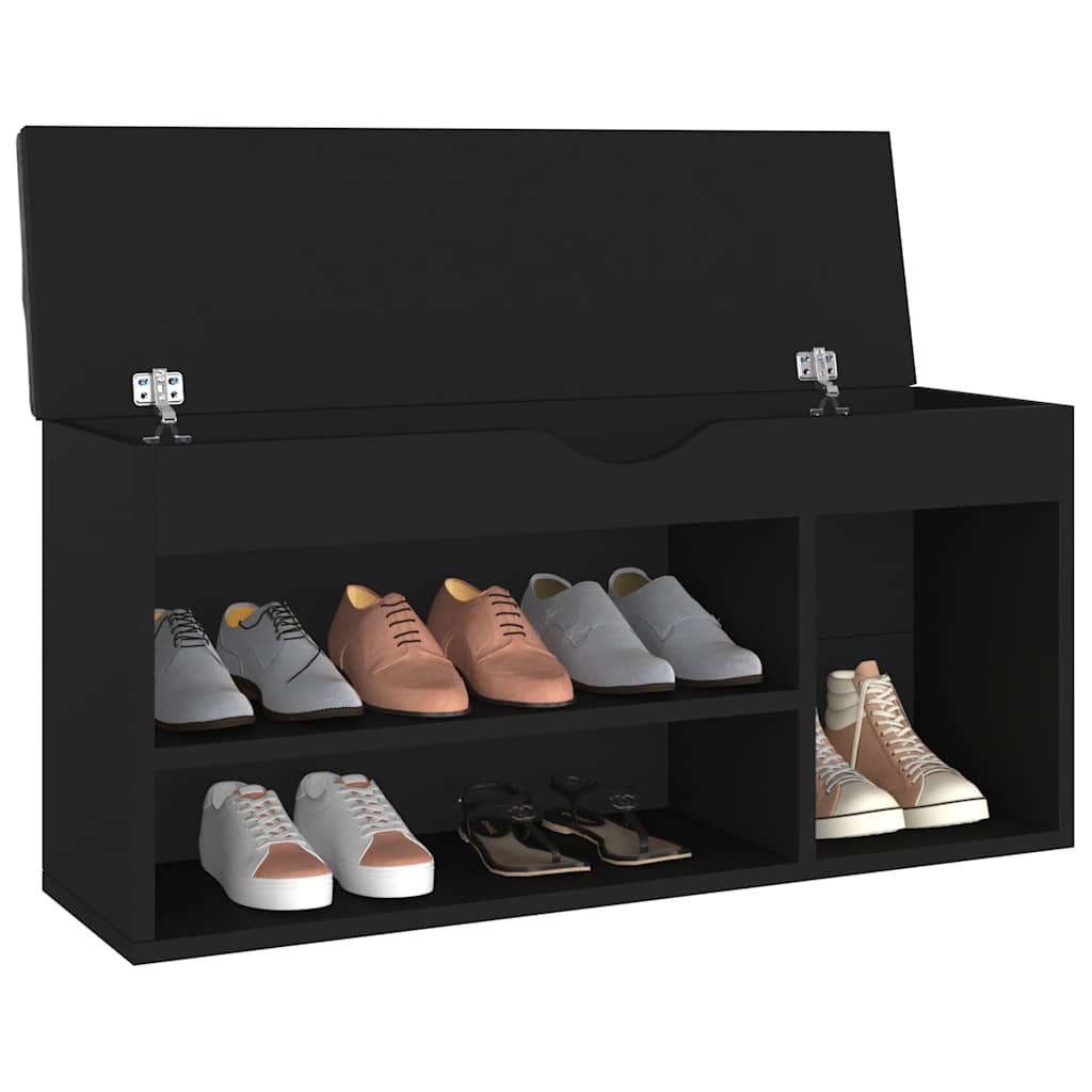 Panca per scarpe Vidaxl con cuscino 104x30x49 cm in legno proprietà