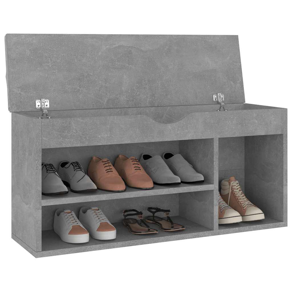 Banco de zapatos Vidaxl con cojín 104x30x49 cm Price de concreto de madera procesada