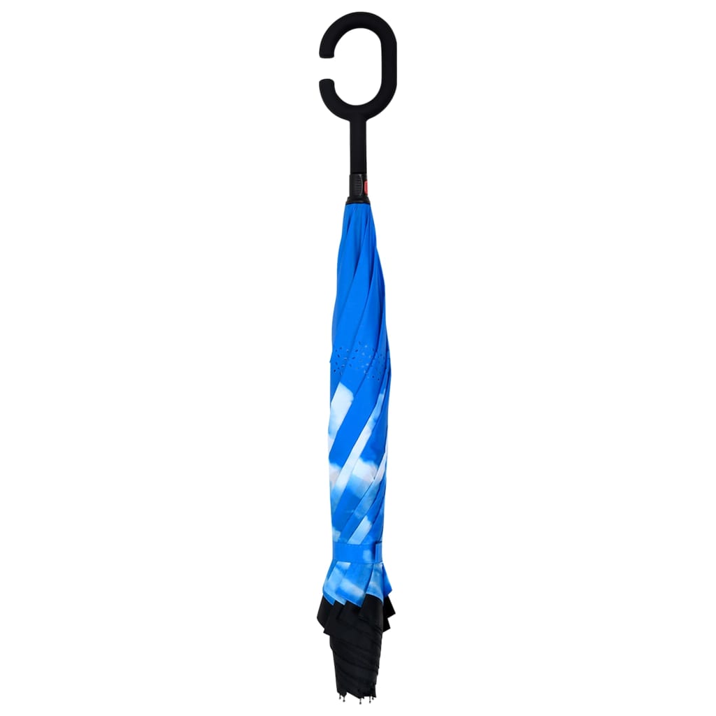 Vidaxl paraguas C-Handle 108 cm negro