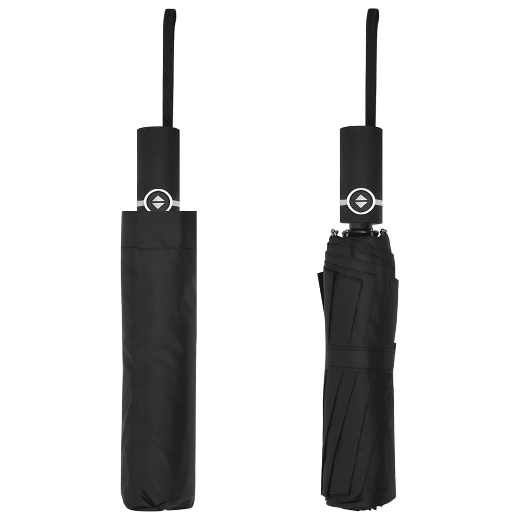 Vidaxl ombrello automaticamente pieghevole 104 cm nero