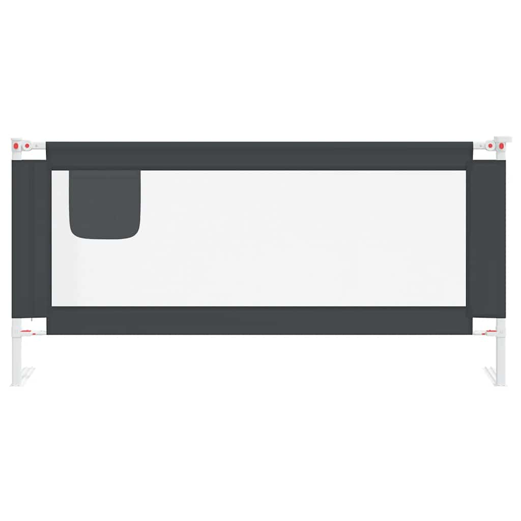 Vidaxl Bedhek Toddler 190x25 cm de tela oscura gris