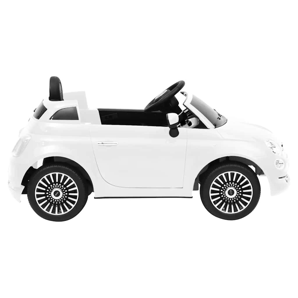 Vidaxl para automóvil para niños Fiat 500 Electric White