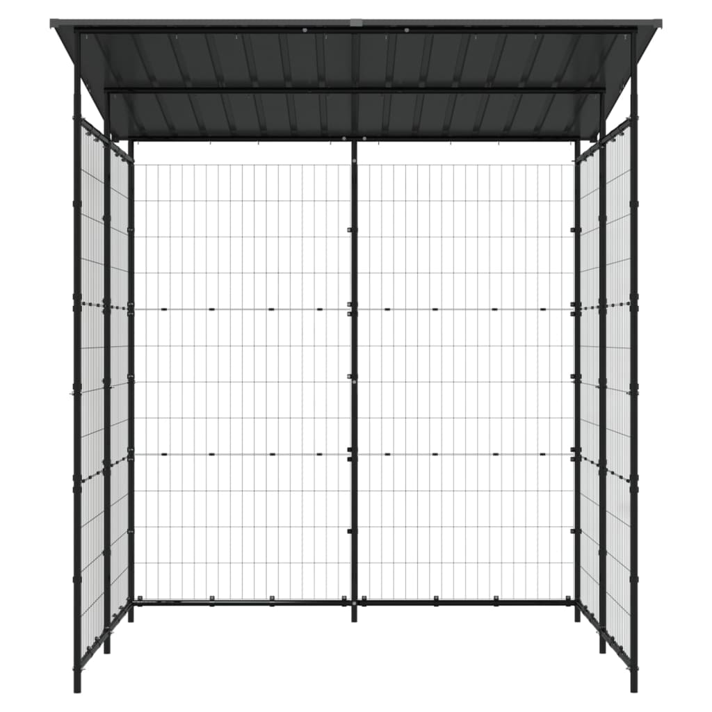 Vidaxl Bicycle Shed 190x190x222 cm de acero negro