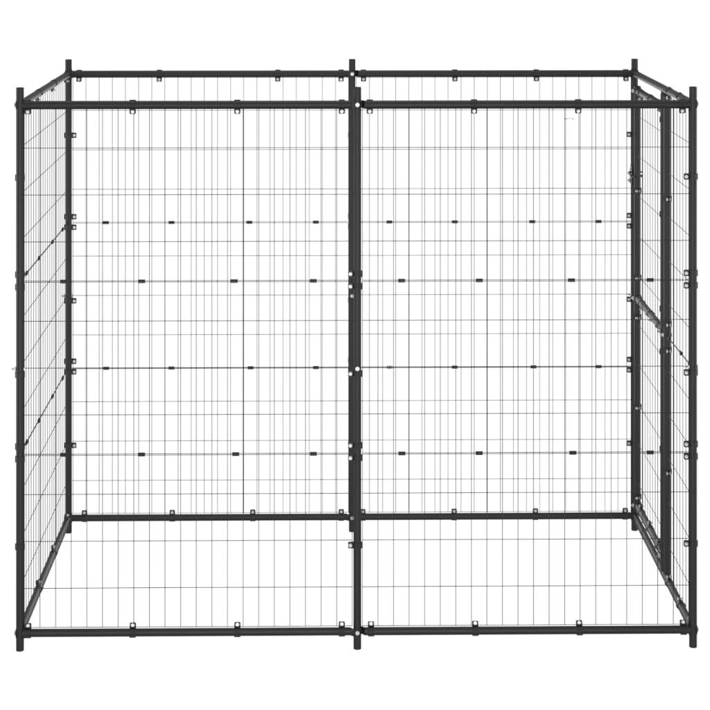Vidaxl Dog Kennel per 110x220x180 cm acciaio