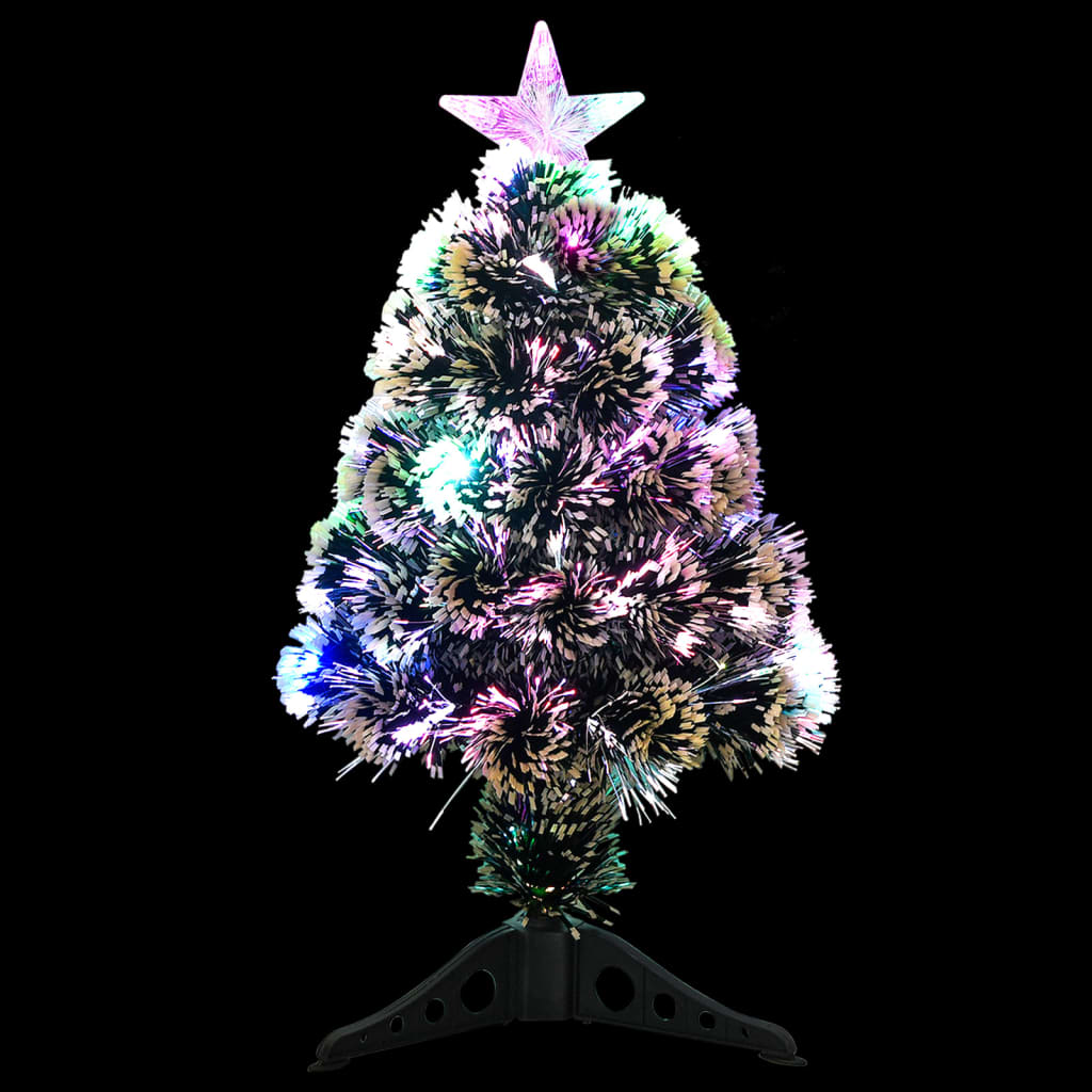Vidaxl Christmas Tree con LED da 64 cm in vetroresina verde e bianco
