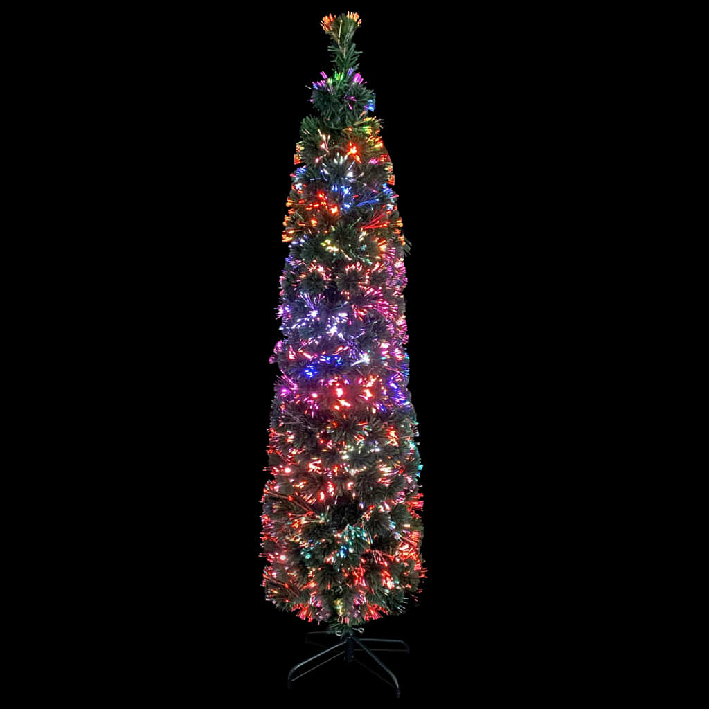 Vidaxl Kunstkerstboom con fibra ottica da 180 cm stretta standard