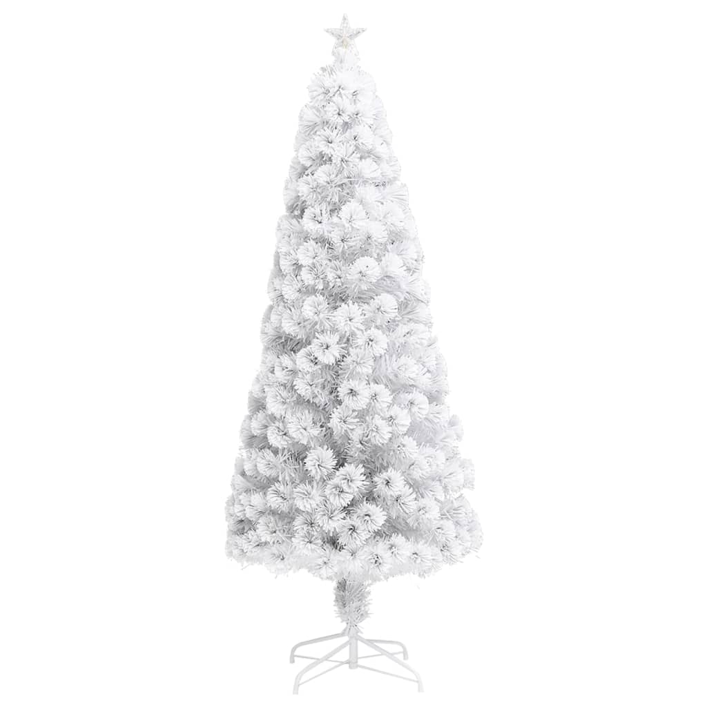 Vidaxl Kunstkerstboom con illuminazione da 210 cm in fibra ottica bianca