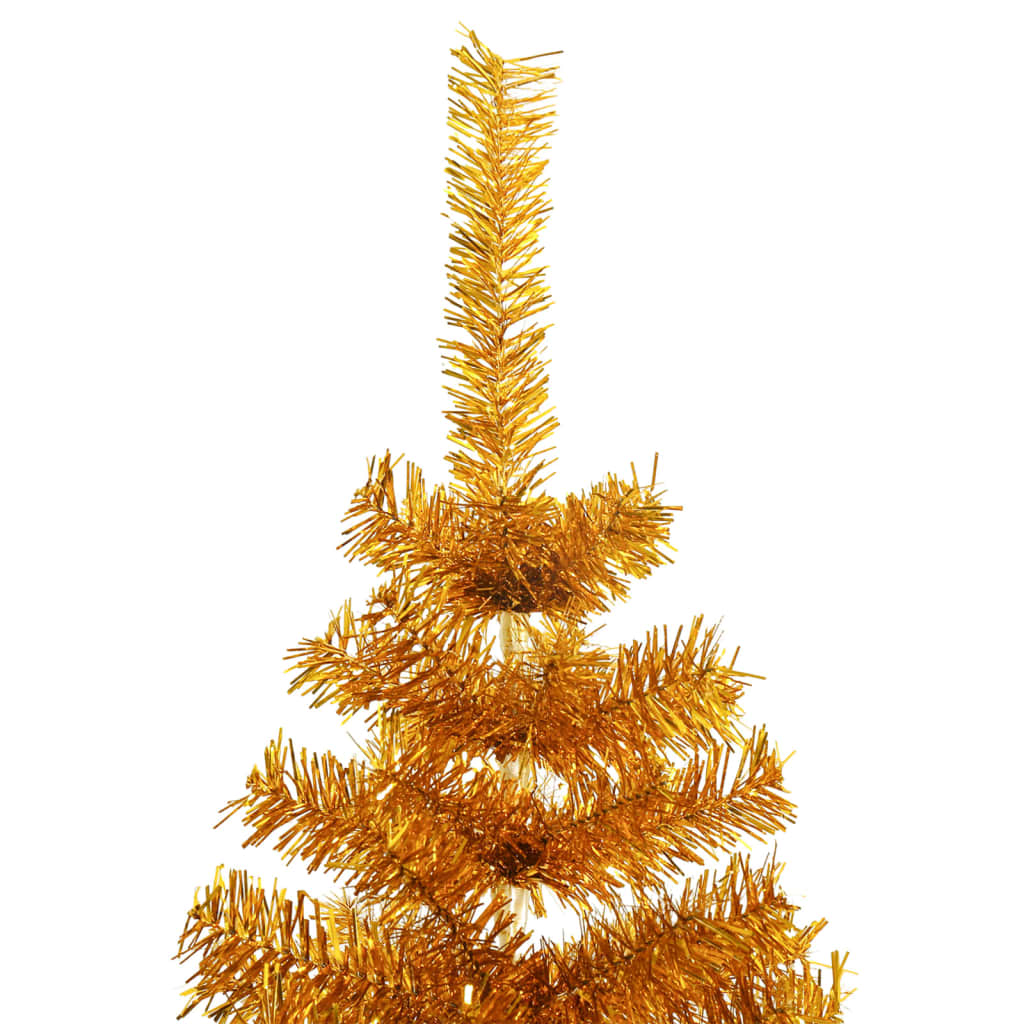 Vidaxl Kunstkerstboom con cappuccio da 240 cm standard colorato d'oro