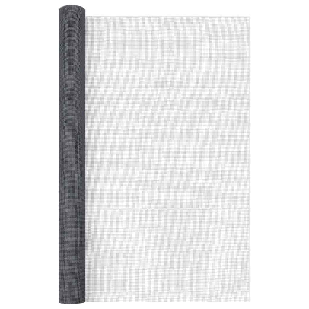 Vidaxl mesh 80x2000 cm in fibra ottica grigio