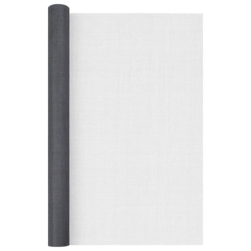 Vidaxl gaas 100x1000 cm glasvezel grijs